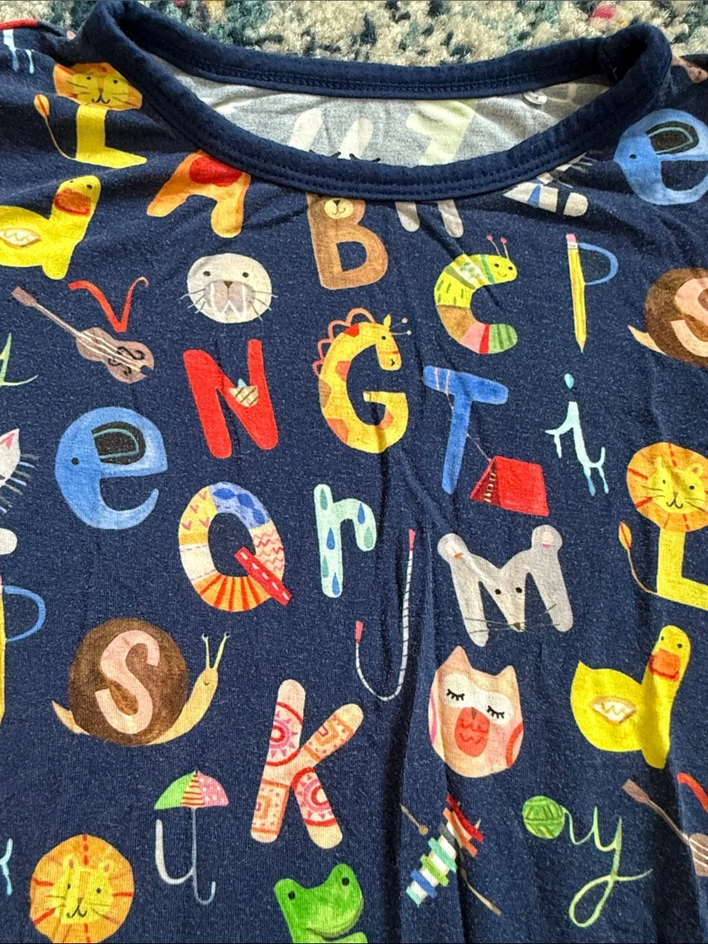 Little Sleepies Alphabet Friends pajamas